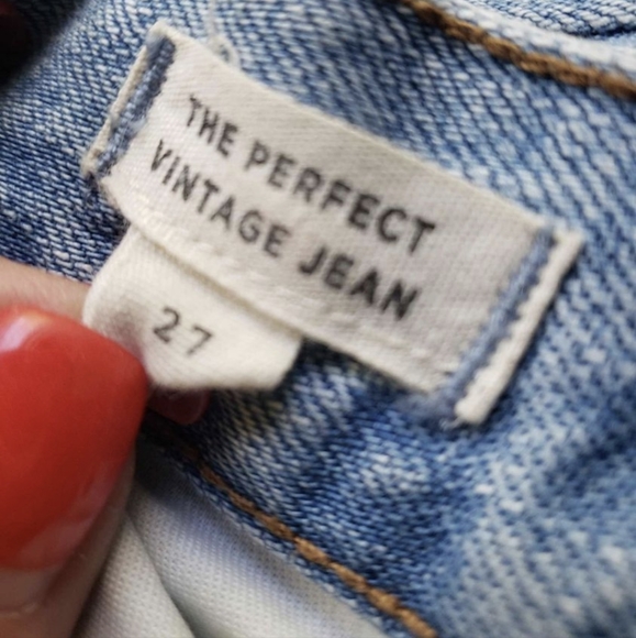 Madewell Perfect Vintage Light Jean Size 27 - Picture 2 of 4